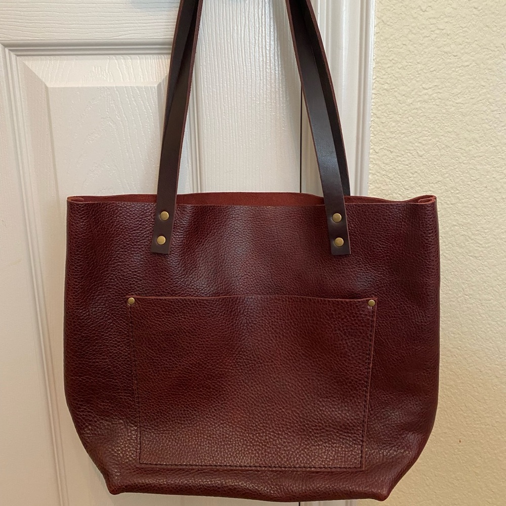 Portland Leather Goods Medium Tote Oxblood